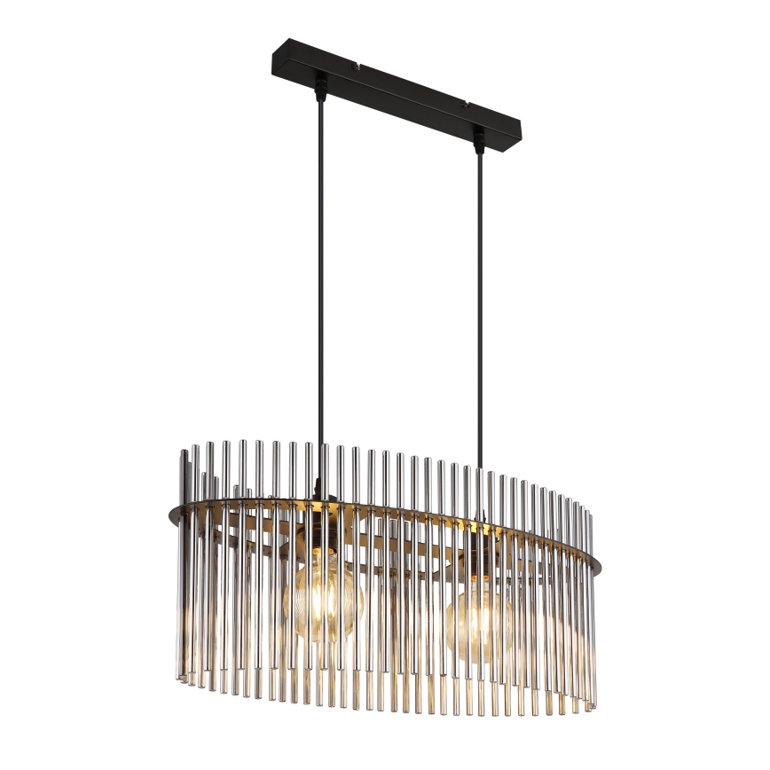 Globo - Hängeleuchte 2xE27/60W/230V schwarz