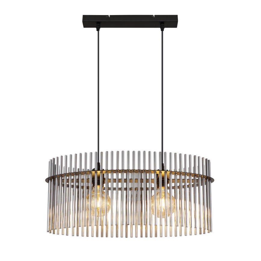 Globo - Hängeleuchte 2xE27/60W/230V schwarz