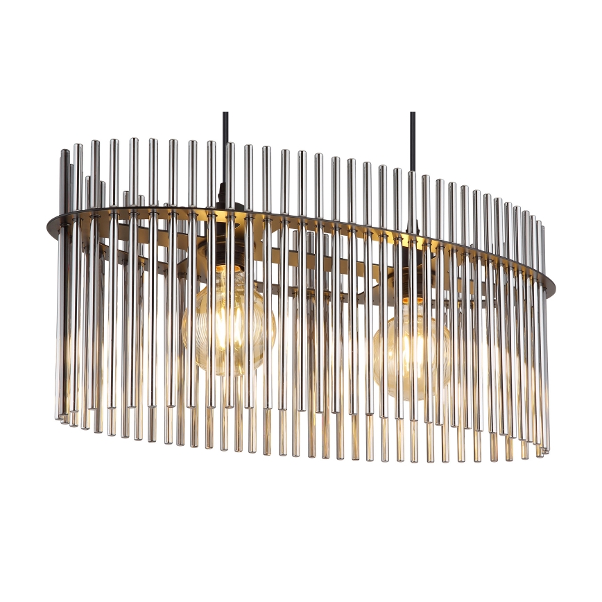 Globo - Hängeleuchte 2xE27/60W/230V schwarz