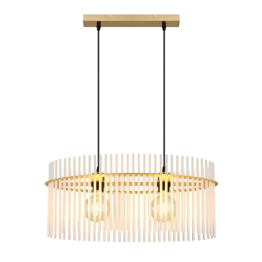 Globo - Hängeleuchte 2xE27/60W/230V golden