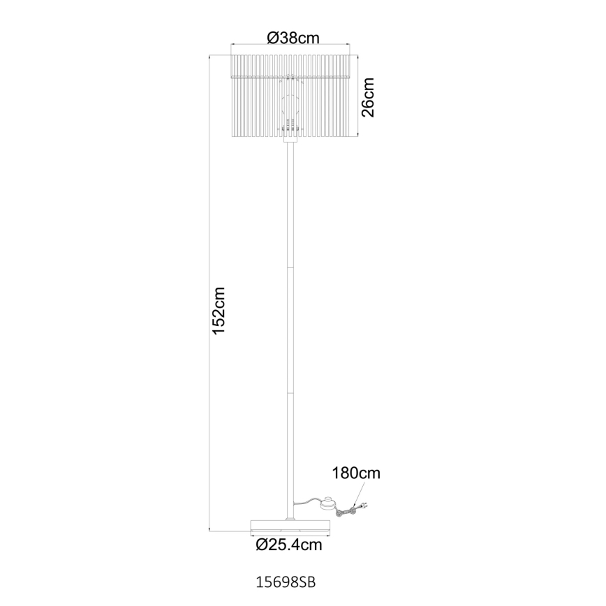 Globo - Stehleuchte 1xE27/60W/230V