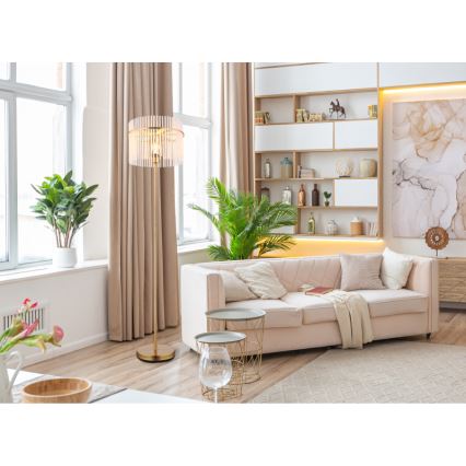 Globo - Stehleuchte 1xE27/60W/230V golden