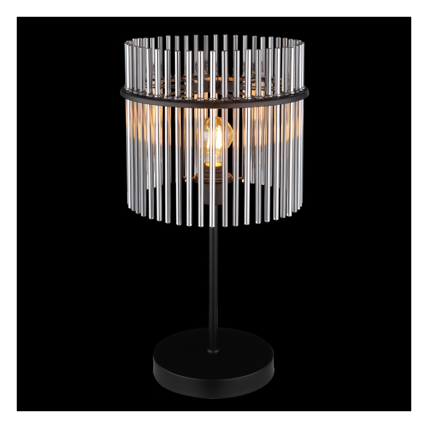 Globo - Tischleuchte 1xE27/60W/230V Ø 30 cm schwarz