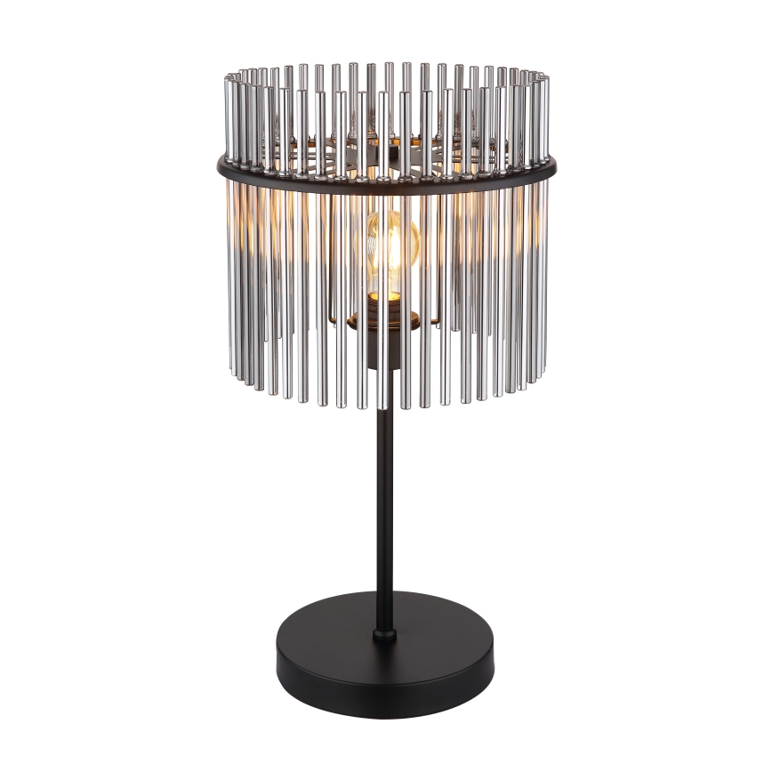 Globo - Tischleuchte 1xE27/60W/230V Ø 30 cm schwarz
