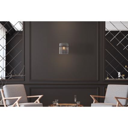 Globo - Wandleuchte 1xE27/60W/230V schwarz