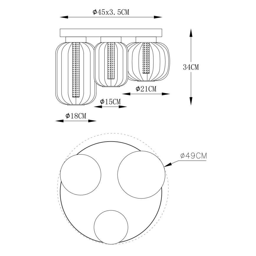 Globo - LED-Deckenleuchte LED/23W/230V