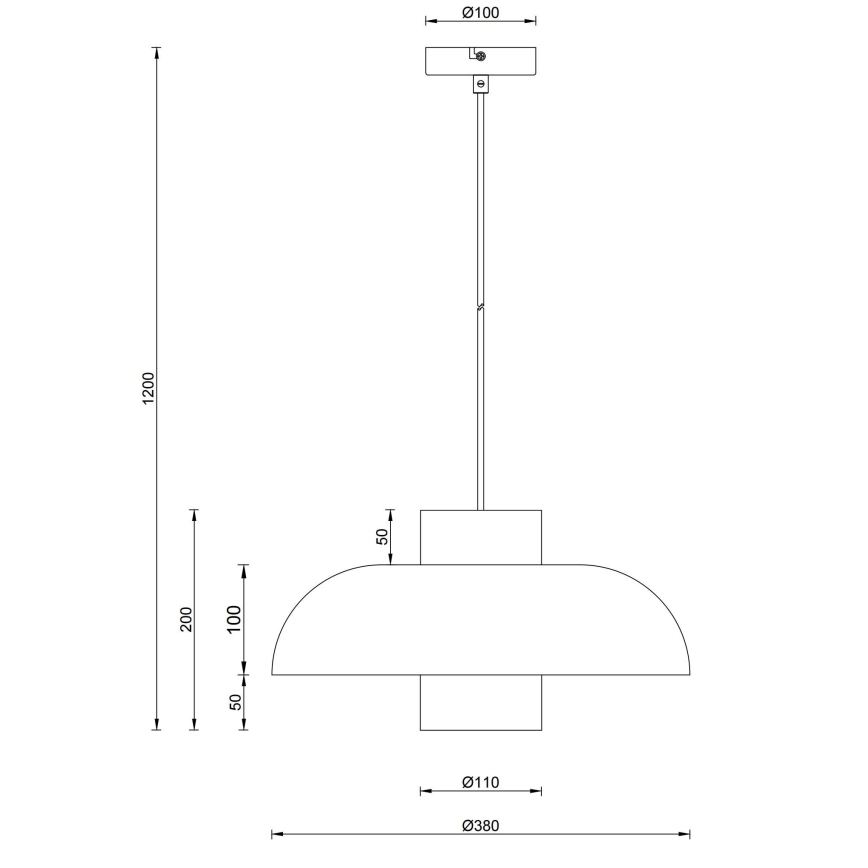 Globo - Pendelleuchte an Kabel 1xE27/60W/230V