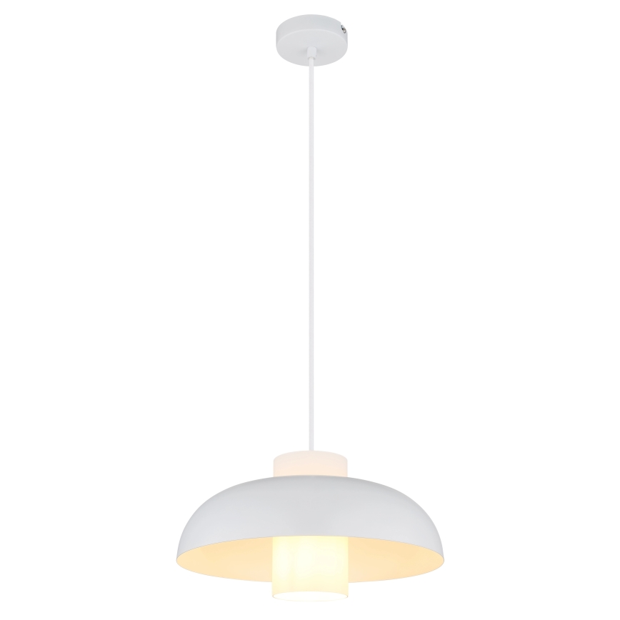 Globo - Pendelleuchte an Kabel 1xE27/60W/230V weiß