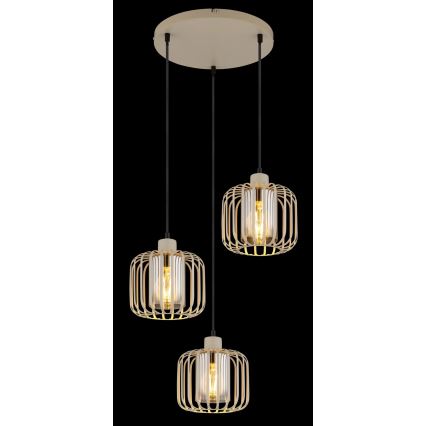 Globo - Hängeleuchte mit Kabelaufhängung 3xE27/40W/230V