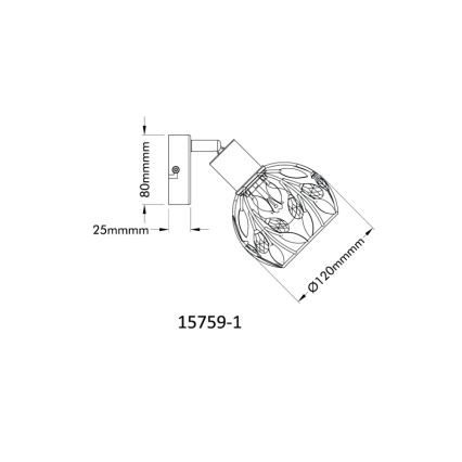 Globo - Wandstrahler 1xE14/25W/230V