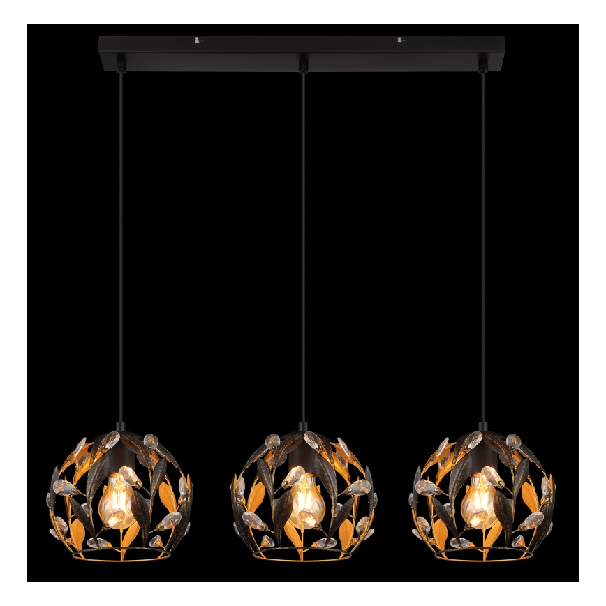 Globo - Hängeleuchte mit Kabelaufhängung 3xE27/40W/230V