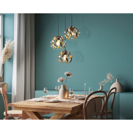 Globo - Hängeleuchte 3xE27/40W/230V d 41 cm