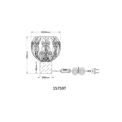 Globo - Tischleuchte 1xE27/40W/230V