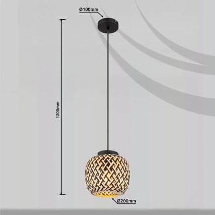 Globo 15766H - Hängeleuchte COLLY 1xE27/15W/230V d 20 cm