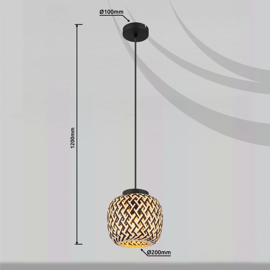 Globo 15766H - Hängeleuchte COLLY 1xE27/15W/230V d 20 cm
