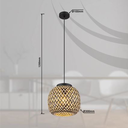 Globo 15766H1 - Hängeleuchte COLLY 1xE27/15W/230V d 30 cm
