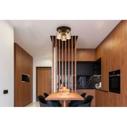 Globo - Aufgesetzte Deckenleuchte 3xE27/25W/230V Ø 30 cm