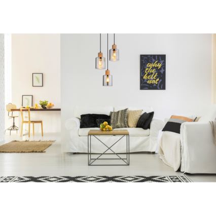 Globo - Pendelleuchte mit Kabelaufhängung 3xE27/25W/230V Ø 30 cm