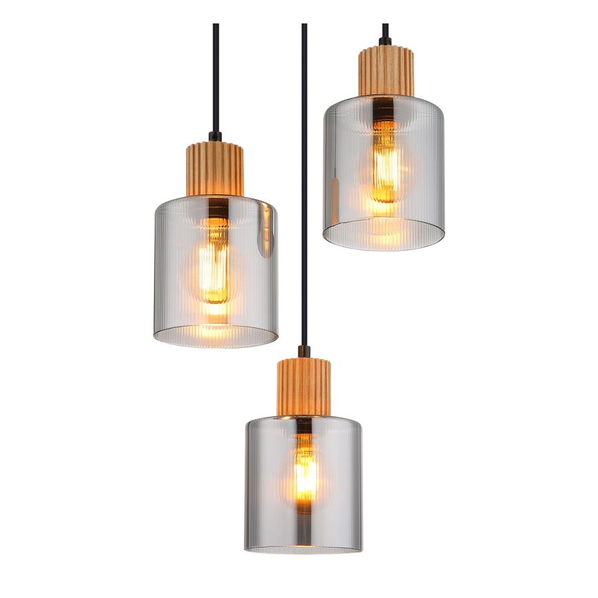 Globo - Pendelleuchte mit Kabelaufhängung 3xE27/25W/230V Ø 30 cm