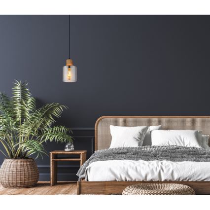 Globo - Pendelleuchte mit Kabel 1xE27/25W/230V Ø 12 cm