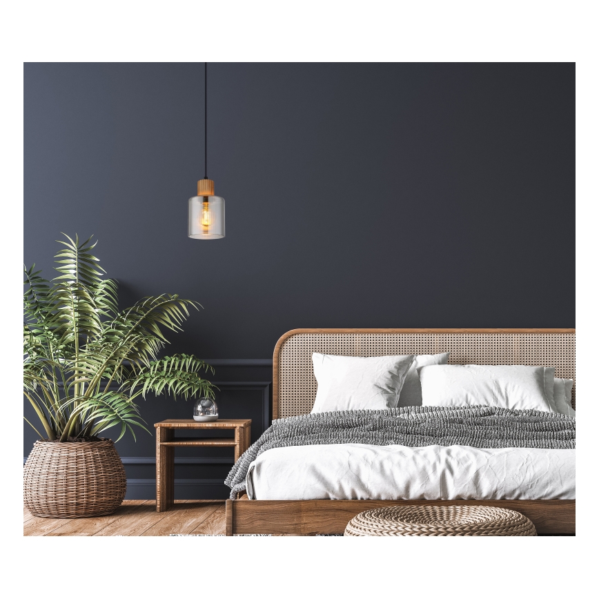 Globo - Pendelleuchte mit Kabel 1xE27/25W/230V Ø 12 cm