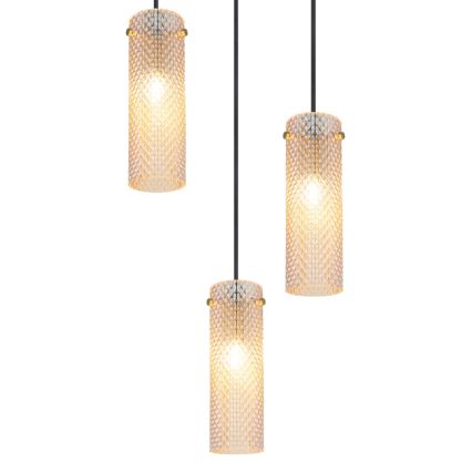 Globo - Hängeleuchte 3xE14/40W/230V golden