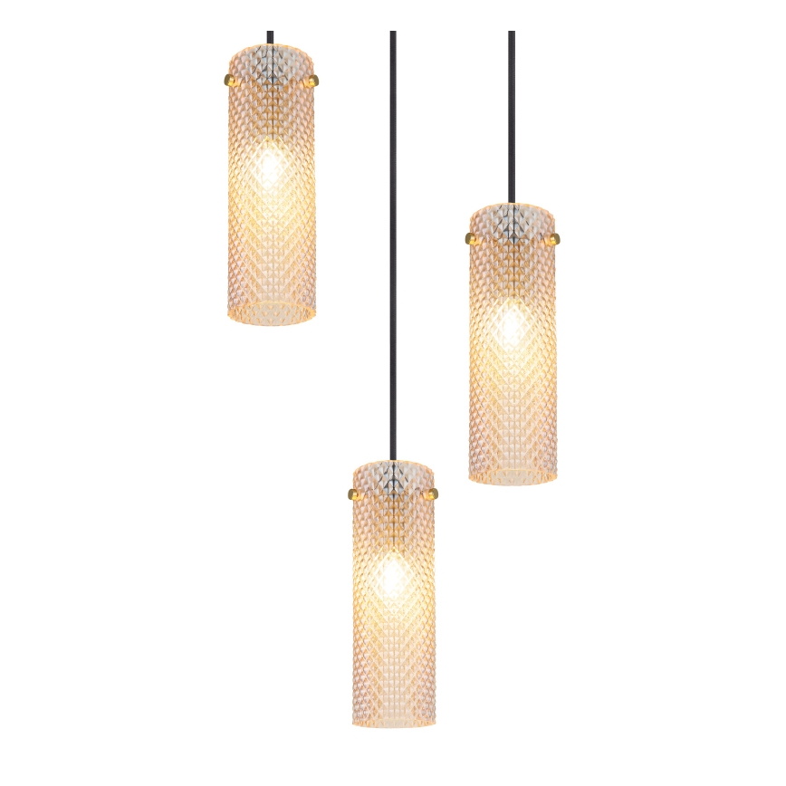 Globo - Hängeleuchte 3xE14/40W/230V golden