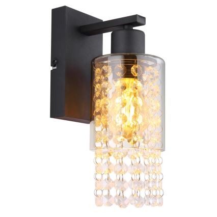 Globo - Wandleuchte 1xE27/40W/230V schwarz