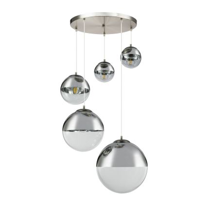 Globo - Hängeleuchte an Schnur 5xE27/60W/230V d 65 cm