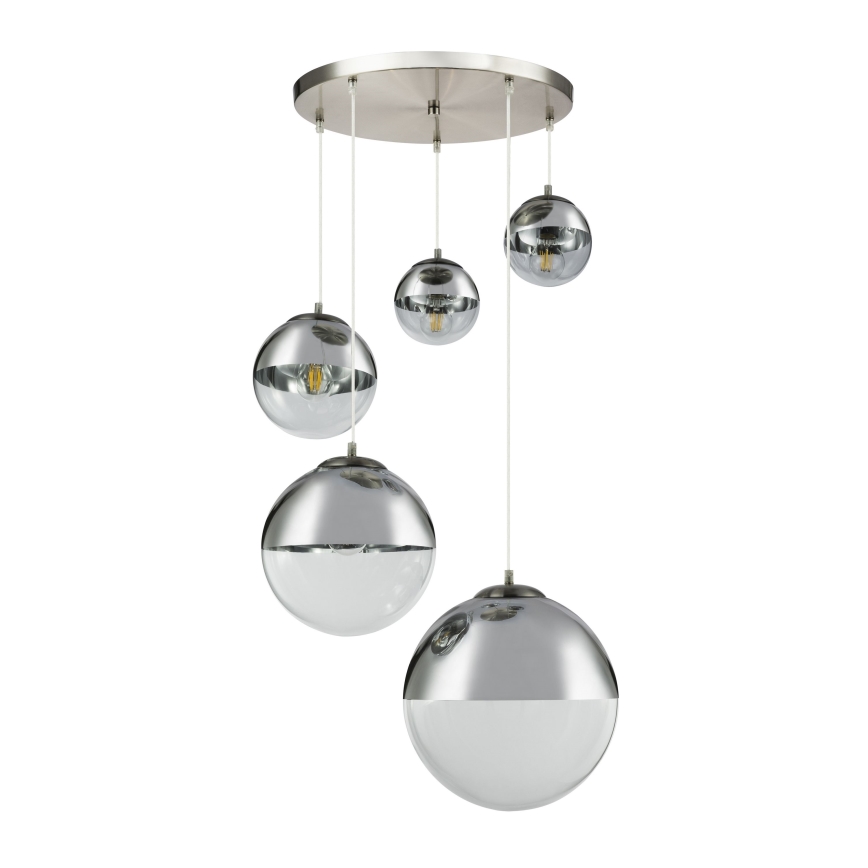 Globo - Hängeleuchte an Schnur 5xE27/60W/230V d 65 cm
