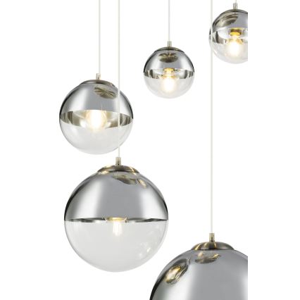 Globo - Hängeleuchte an Schnur 5xE27/60W/230V d 65 cm