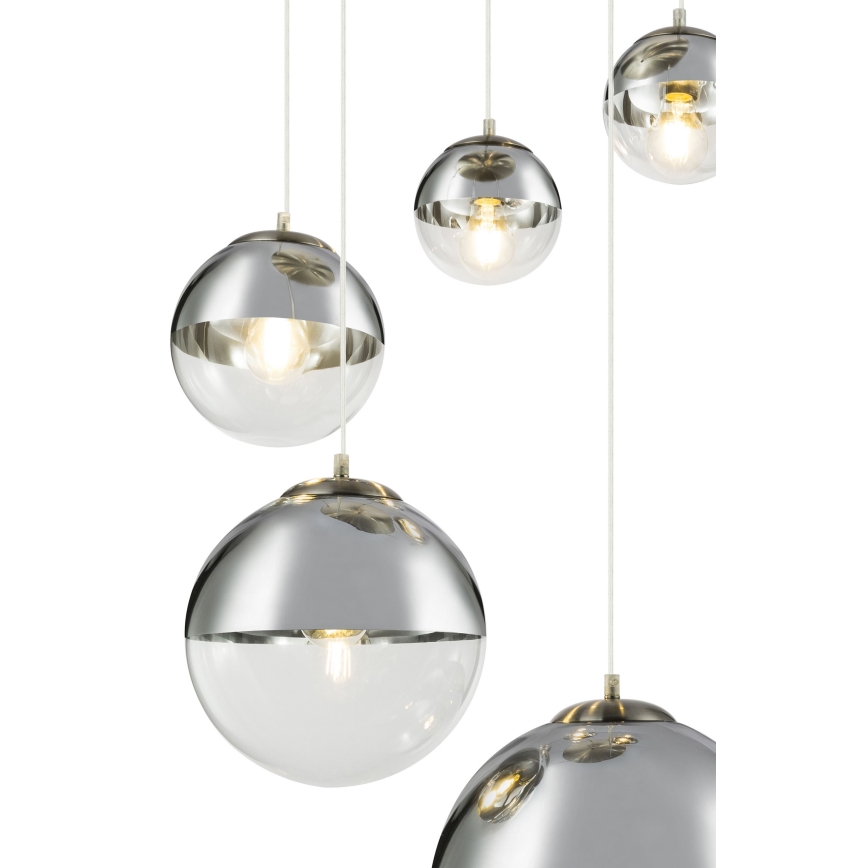Globo - Hängeleuchte an Schnur 5xE27/60W/230V d 65 cm
