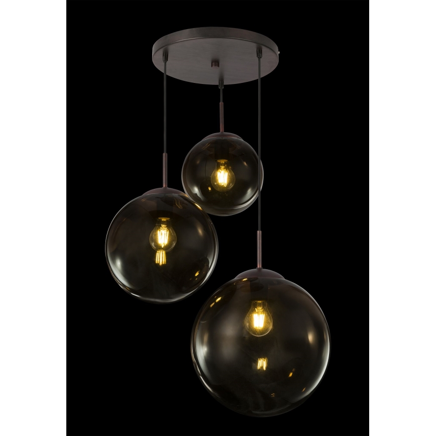 Globo - Hängeleuchte an Schnur 3xE27/40W/230V d 51 cm