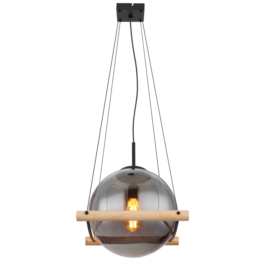 Globo - Hängeleuchte an Schnur 1xE27/15W/230V Gummibaum