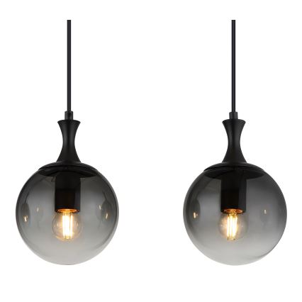 Globo - Hängeleuchte 4xE27/10W/230V schwarz