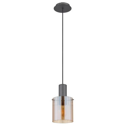 Globo - Hängeleuchte 1xE27/40W/230V d 18 cm braun