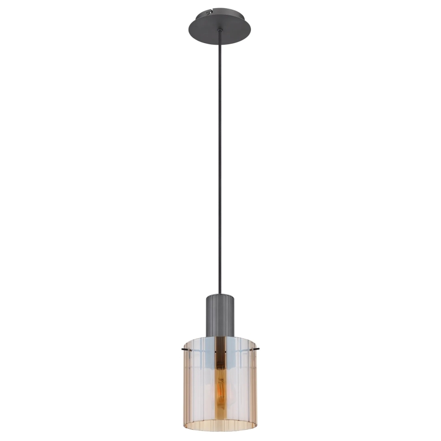 Globo - Hängeleuchte 1xE27/40W/230V d 18 cm braun