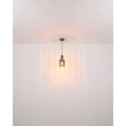 Globo - Hängeleuchte 1xE27/40W/230V d 18 cm grau