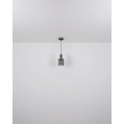 Globo - Hängeleuchte 1xE27/40W/230V d 18 cm grau
