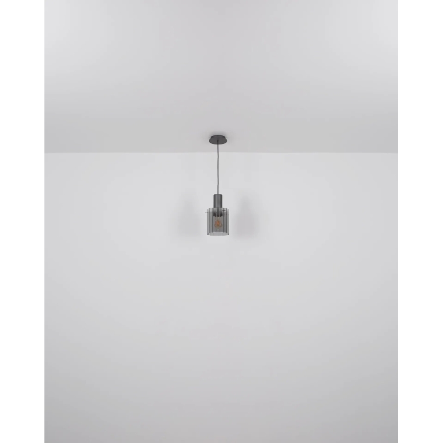 Globo - Hängeleuchte 1xE27/40W/230V d 18 cm grau