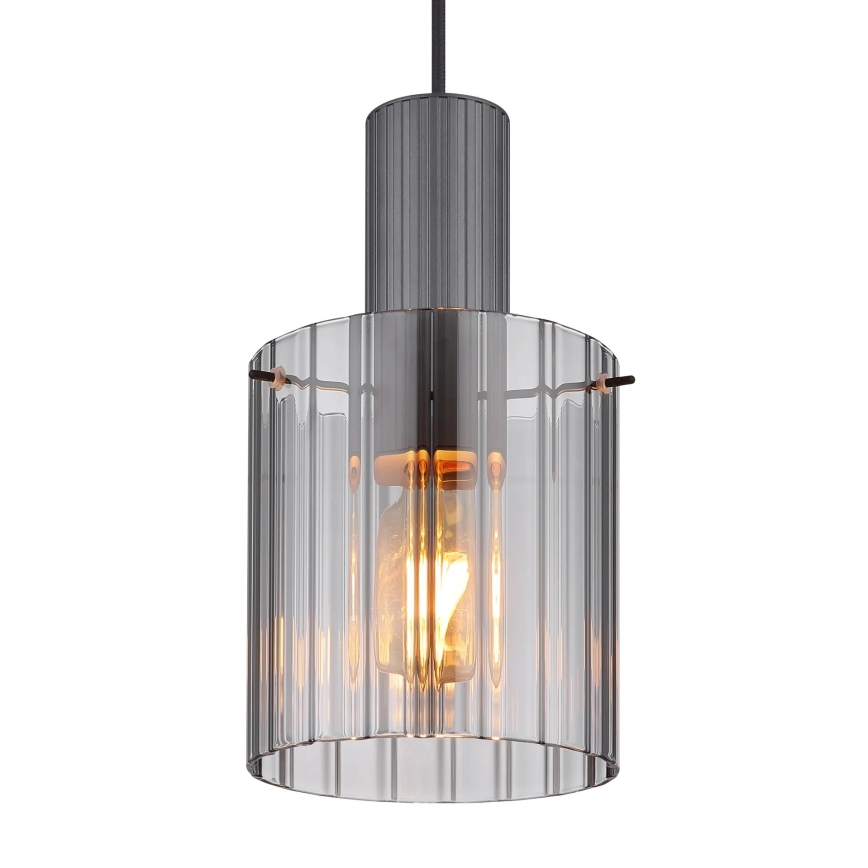 Globo - Hängeleuchte 1xE27/40W/230V d 18 cm grau