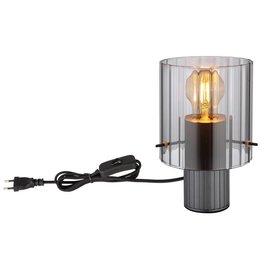 Globo - Tischleuchte 1xE27/40W/230V d 14 cm grau