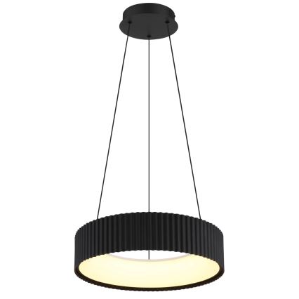 Globo - LED-Pendelleuchte an Stahlseil LED/45W/230V 2700/4000/6000K Ø 46 cm schwarz