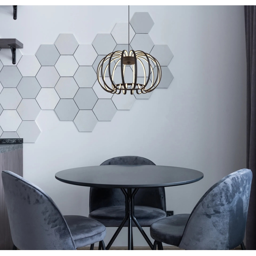 Globo - dimmbare LED-Pendelleuchte an Kabel LED/40W/230V 3000K schwarz