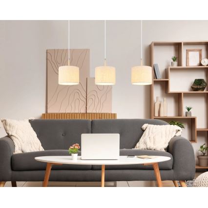 Globo - Hängeleuchte mit Kabel, 3xE27/40W/230V