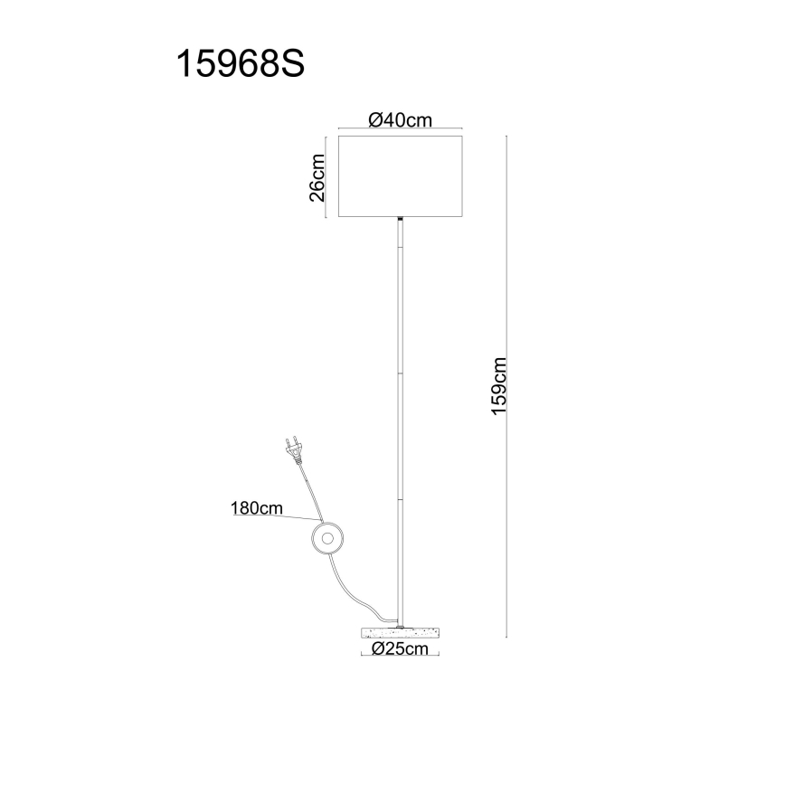 Globo - Stehleuchte 1x E27/60 W/230 V