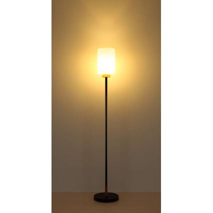 Globo - Stehleuchte 1xE27/60W/230V schwarz/weiß