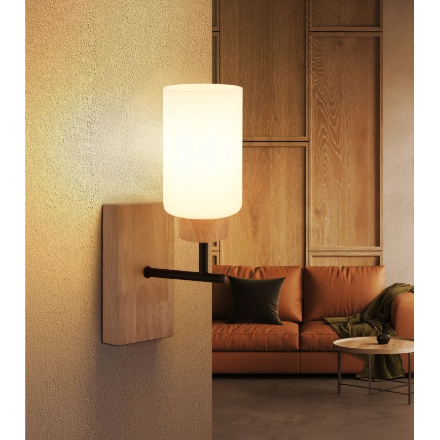 Globo - Wandleuchte 1xE27/60W/230V beige/weiß