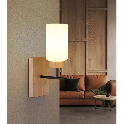 Globo - Wandleuchte 1xE27/60W/230V beige/weiß