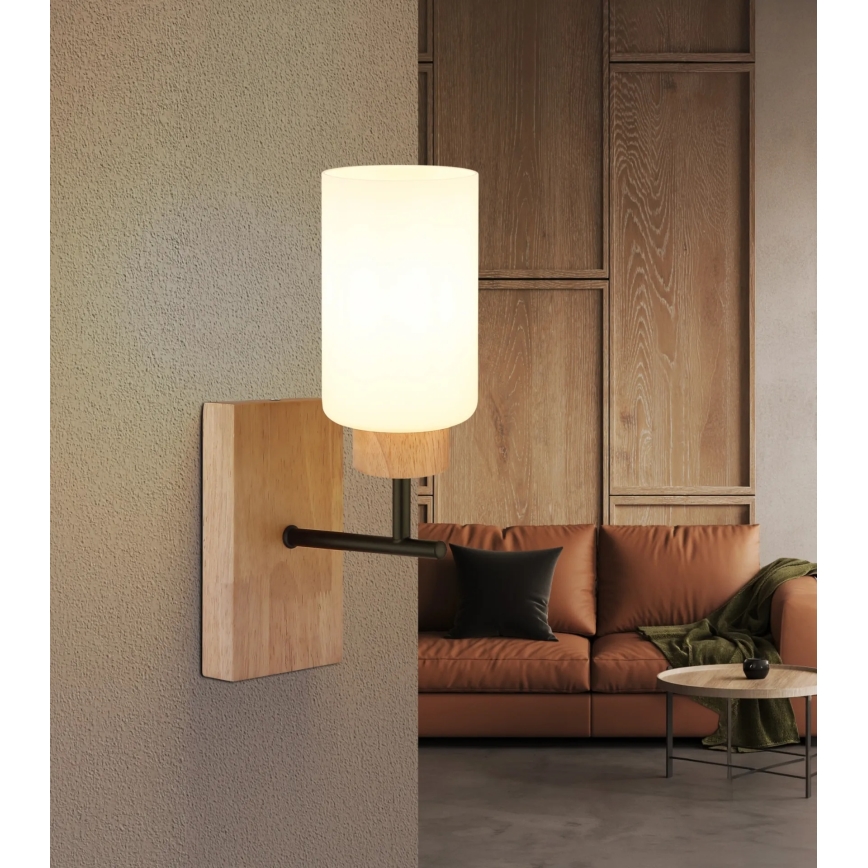 Globo - Wandleuchte 1xE27/60W/230V beige/weiß